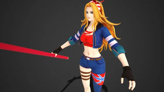 街头竞技风格  女性游戏角色模型  元气飒爽  英伦元素  街头穿搭  灵动  动作冒险  时尚感