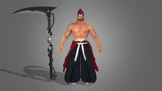 游戏模型 人物模型 镰刀武士 游戏皮肤