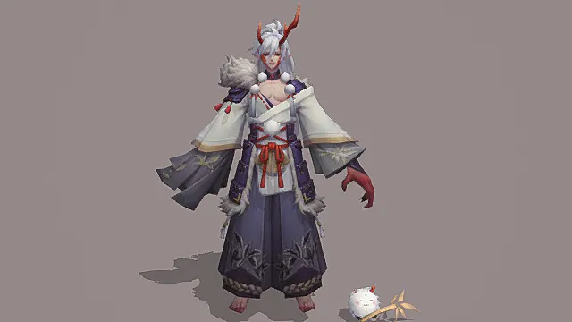 《阴阳师》茨木童子-雪国之卷 角色模型