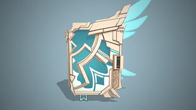 原神法器  蒙德风设计  天空之卷  米白机械边框