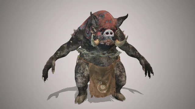 黑神话  猪妖  游戏建模  动物  妖怪