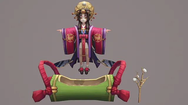 《阴阳师》八百比丘尼-雅乐之邦 角色模型