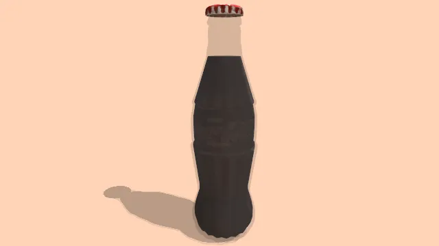 复古可乐玻璃瓶子饮料