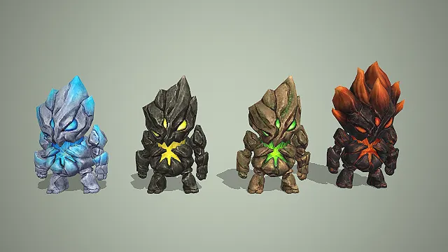 石灵宠物  四元素  石灵傀儡  召唤物