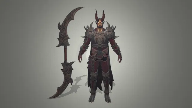 游戏模型 人物模型 半兽人战士 怪物设计