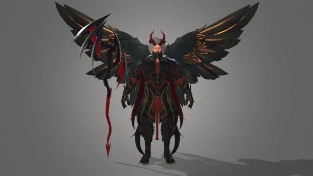 游戏模型 人物模型 龙族骑士 游戏皮肤