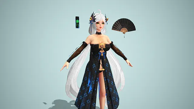 卡通可爱   二次元   美女    游戏人物角色   裙子