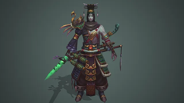  妖界瘴林秘营毒刃阴侯诡将模型