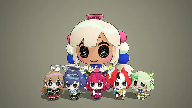 BEEGSmol 理事会RyS！- 全息直播 EN 3D模型