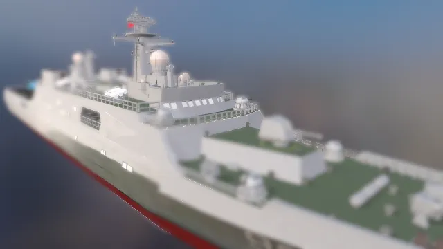 昆仑山战舰军事装备军用大型船只航母