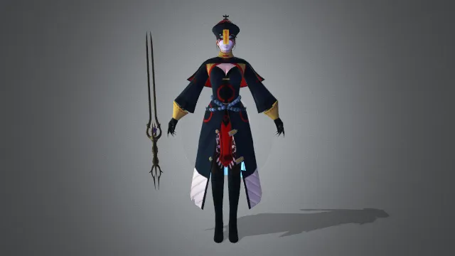 游戏模型 人物模型 僵尸（成女）游戏皮肤