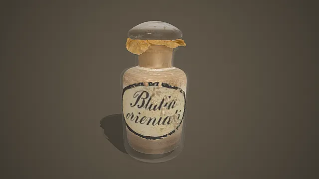 复古神秘药剂瓶模型