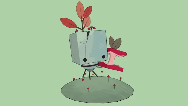 卡通风格灰色森林朋友苹果角色