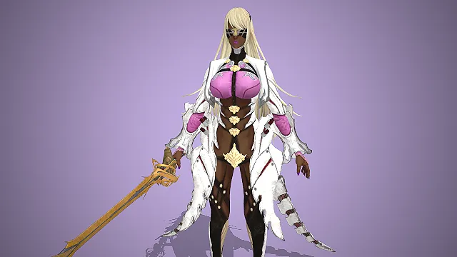 女剑士  奇幻暗黑风  华丽铠甲  冷艳御姐气质