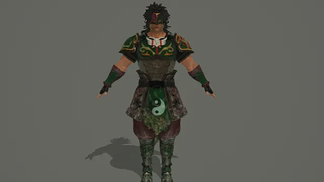 玄绿武尊·刚猛型道武战将套装