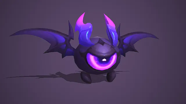 低模单眼恶魔宠物模型 游戏奇幻风格怪物素材