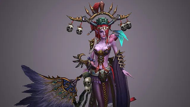 妖界幻夜魔殿邪羽魅魔妖姬模型