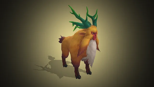 猴鹿共生  游戏仙兽精英  祥瑞国风  红面金瞳