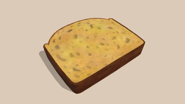 一片面包片蛋糕甜点食物