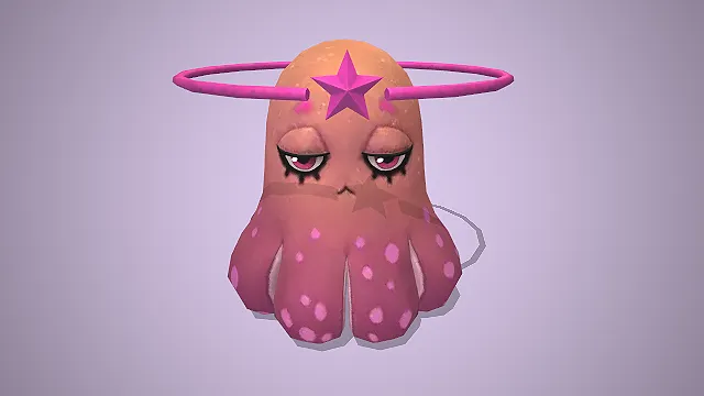 拟人化章鱼  萌系  厌世脸  海洋生物