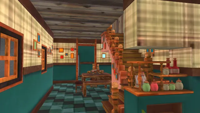 房间室内客厅楼梯建筑场景