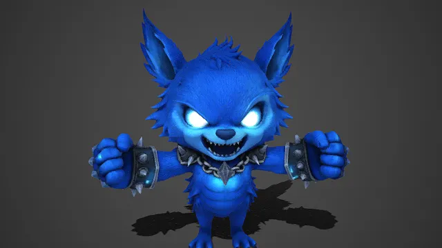 暴怒  蓝毛  尖耳兽  带刺装具  蓝焰  小怪兽  异兽