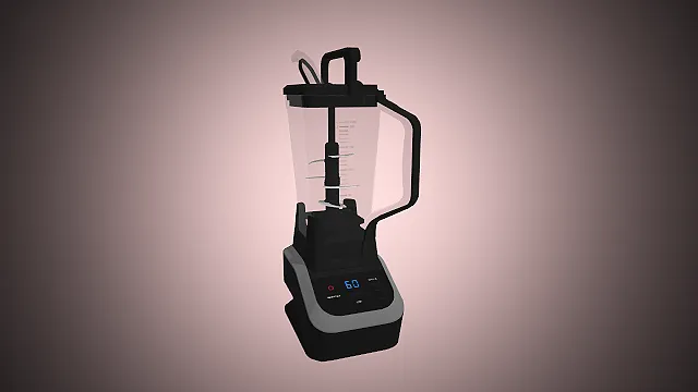 一个黑灰配色的破壁料理机3D模型