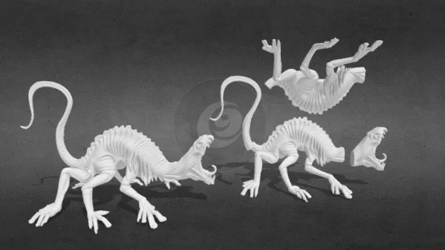 灵笼-噬极兽蛇皮虫+拆分版