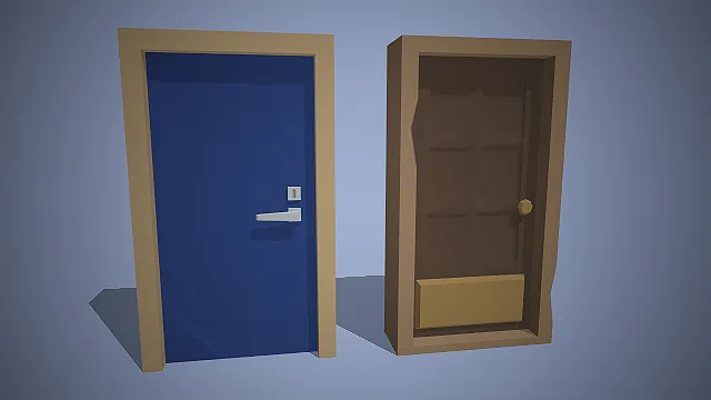 门组资产  家居组件  场景搭建  低多边形风