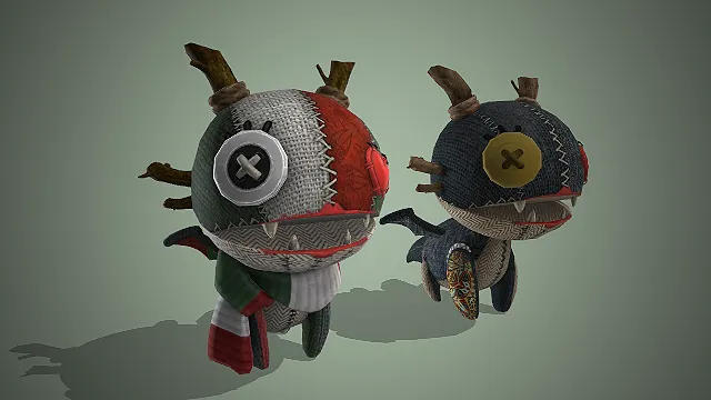 玩偶  手工布艺  翅膀  缝线细节  玩具模型