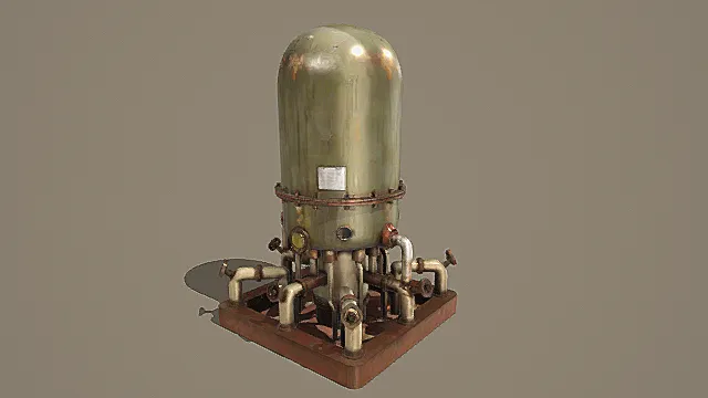 复古废土承压储液罐3D模型