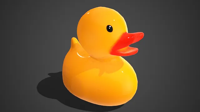 小黄鸭  黄色橡胶材质  圆润可爱  儿童沐浴玩具  亲子  玩具模型