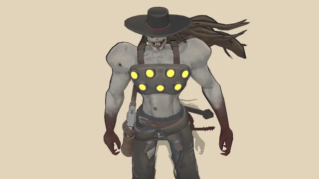 路西法狂野西部牛仔武器男性角色人物