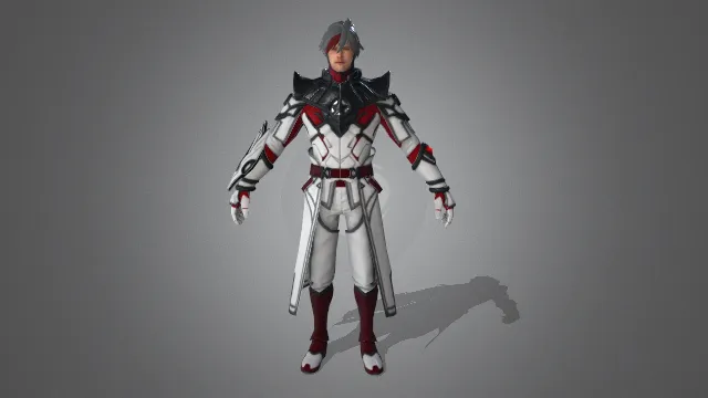 游戏模型 人物模型 机甲操作员 游戏皮肤