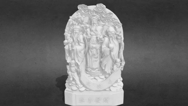 福禄寿神、恭喜发财、摆件