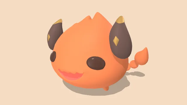 卡通可爱Q版龙虾海鲜模型