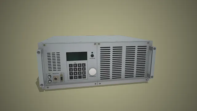 机架式工业设备  银色机箱  数字键盘  精密仪器