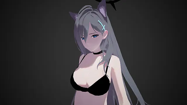 Shiroko Terror 内衣版 3D模型