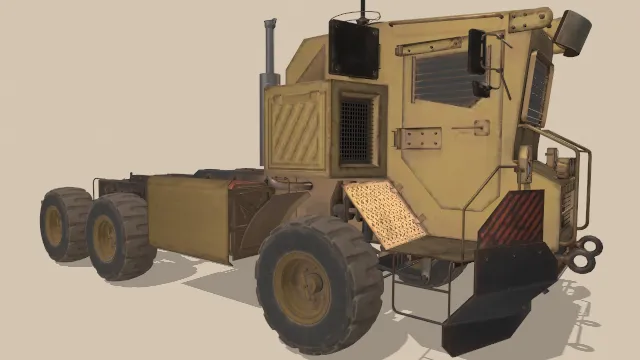 轨道工地重型机械车辆拖车货车