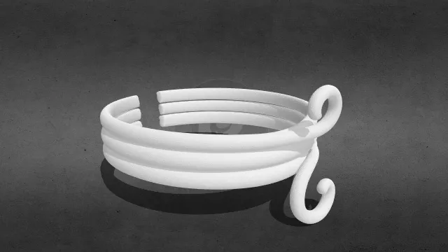 开口奴隶手环stl.stl