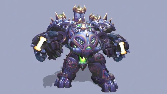 卡通风格化火蝠掠夺者基地游戏模型