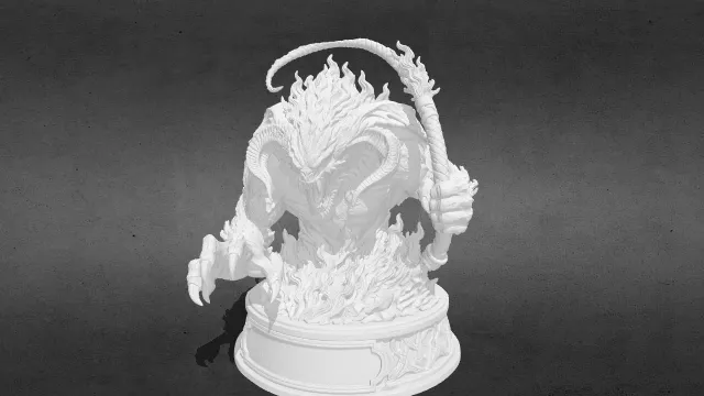 指环 王 魔苟斯的炎魔 stl.stl