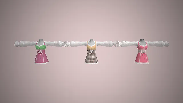 甜妹风女仆装  泡泡袖  束腰绑带  雪纺上衣