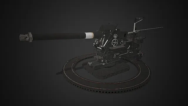 写实军用轨道炮模型