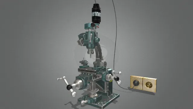 车间机器道具车床模型