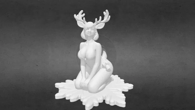 驯鹿少女obj