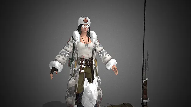 废土战地医护  3D 女性角色  防寒装  急救箱