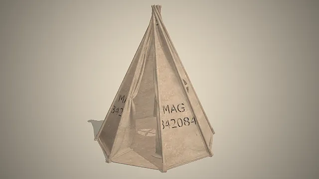 做旧帆布  印第安帐篷  儿童游戏帐篷  开放式门帘设计