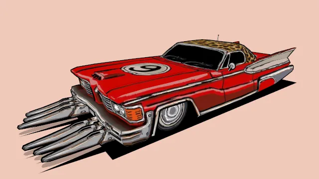 风格化跑车汽车赛车