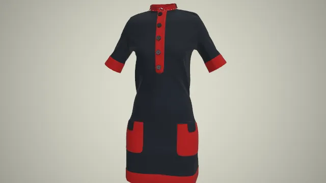 女性衣服 服饰 pbr模型
